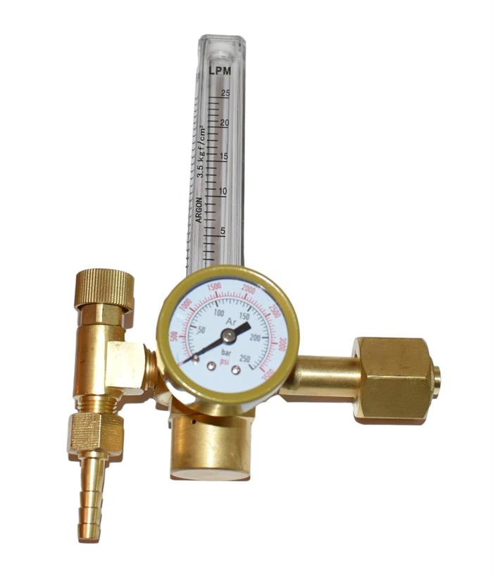 Reduktionsventil med flowmeter Argon og CO2 W21.8 x 1/14